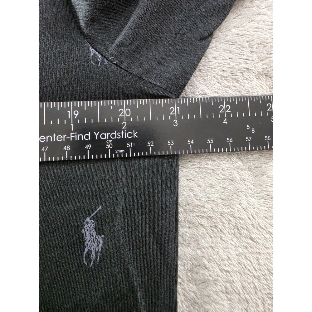 Polo Ralph Lauren Mens Black Grey All Over Pony Logo Print T-Shirt Medium NWT - Picture 5 of 8